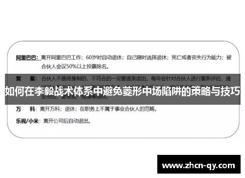如何在李毅战术体系中避免菱形中场陷阱的策略与技巧